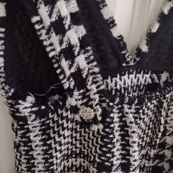 zara MINI SKIRT WITH TWEED SUSPENDERS - Picture 3 of 5